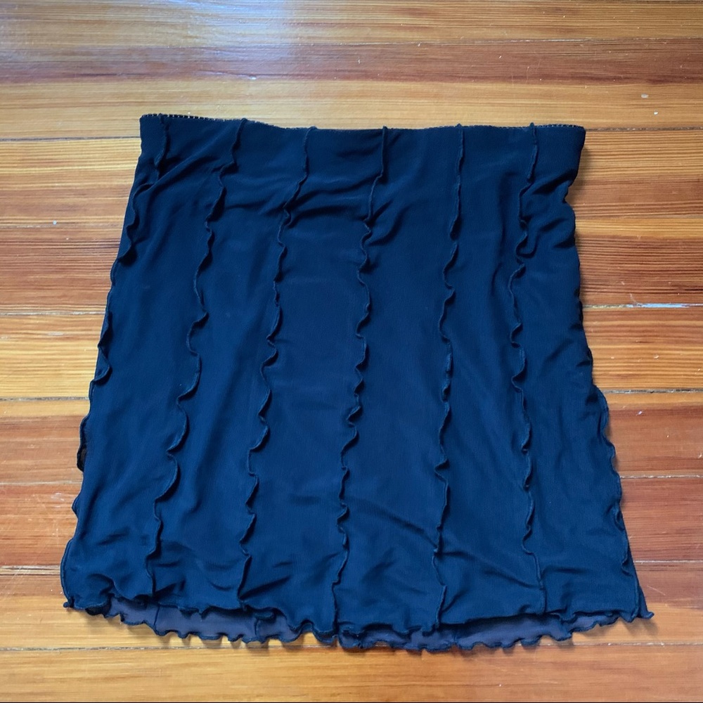 Glassons Black Mini Mesh Skirt